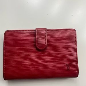 Red vintage 1998 Louis Vuitton wallet